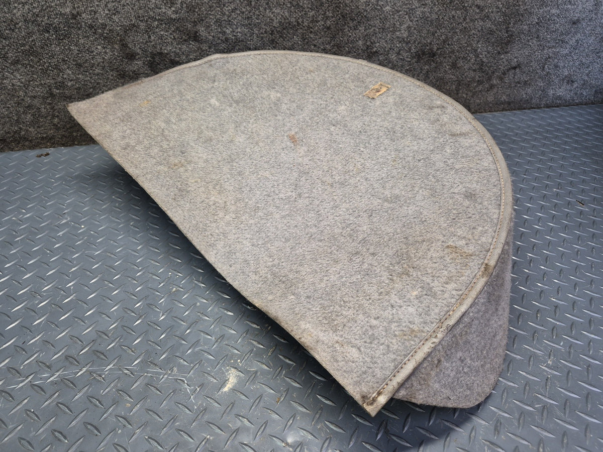 84-88 Toyota Cressida MX73 Sedan Trunk Spare Tire Wheel Carpet Cover Gray Dmgd