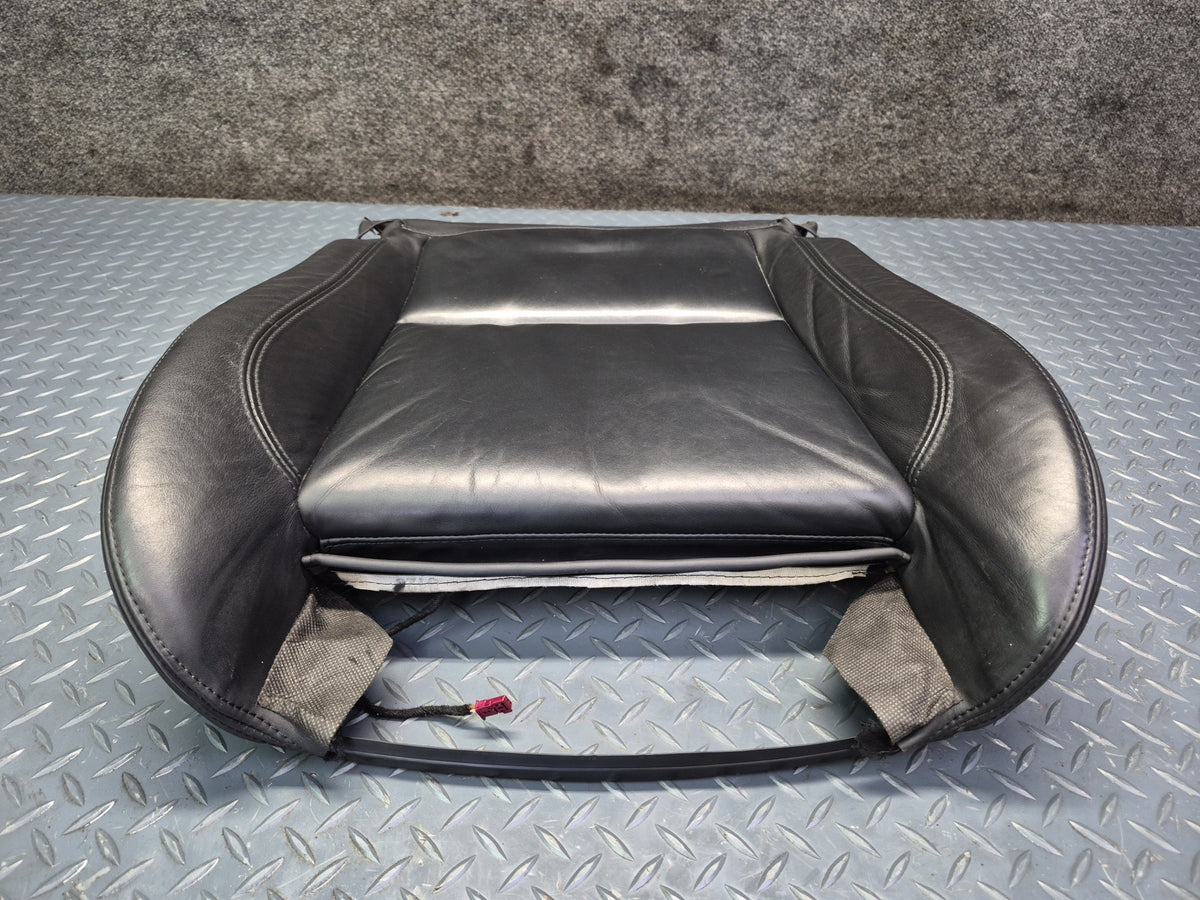 2008-2011 BMW E90 M3 Sedan Front Left Sport Seat Lower Leather Cushion Black
