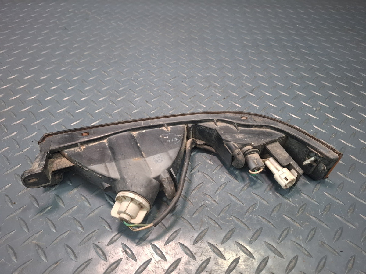 89-92 Toyota Supra MA71 Set of 2 Front Bumper Turn Signal Marker Light OEM