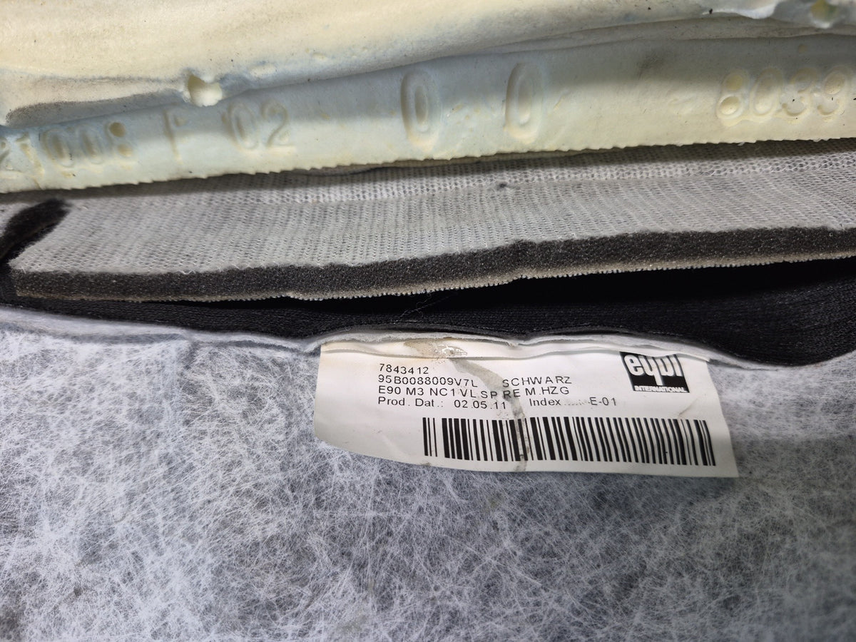 2008-2011 BMW E90 M3 Sedan Front Right Sport Seat Upper Backrest Leather Cushion