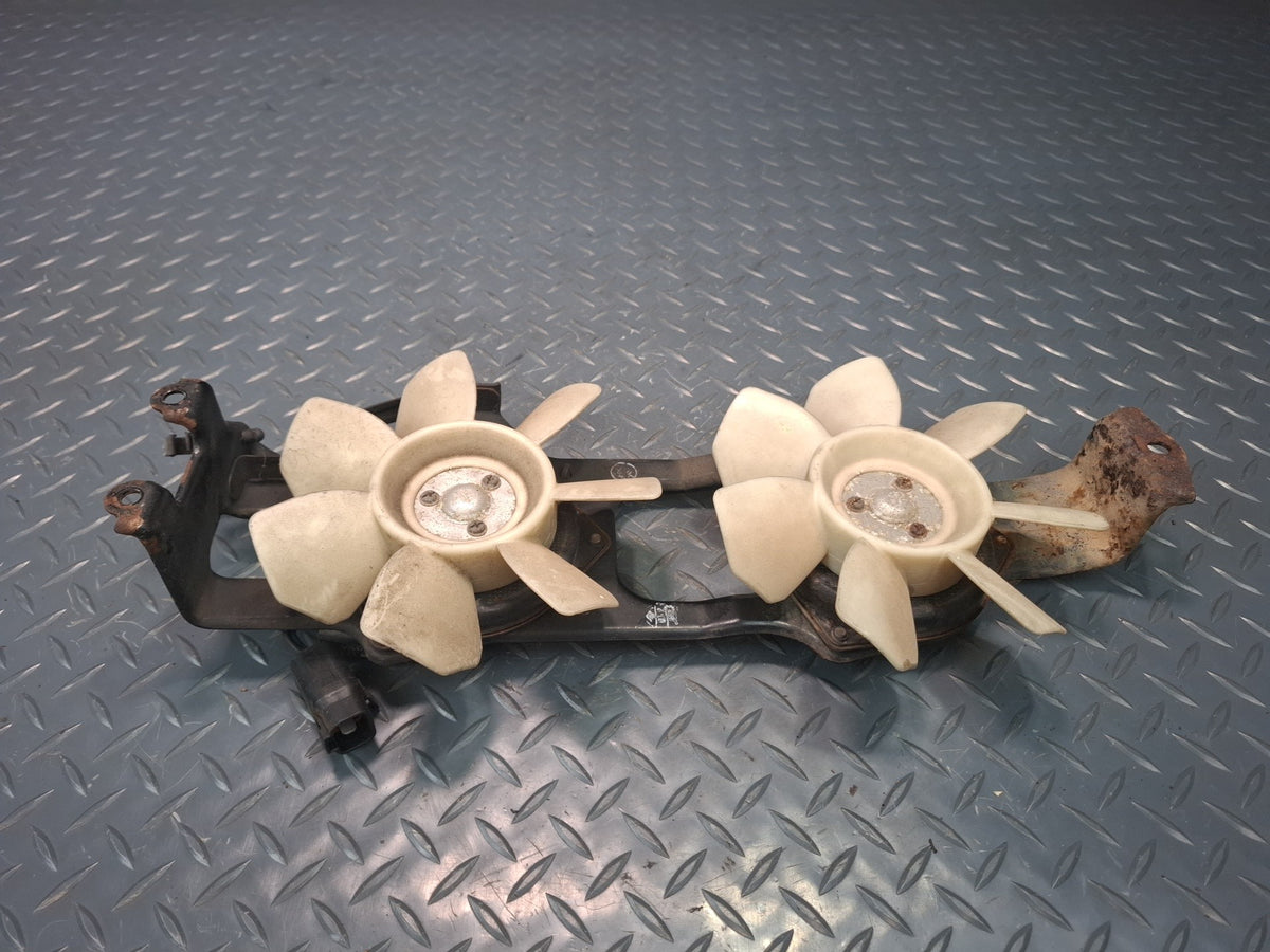 89-92 Toyota Supra MK3 Turbo AC Air Conditioner Condenser Dual Fan w Motor OEM