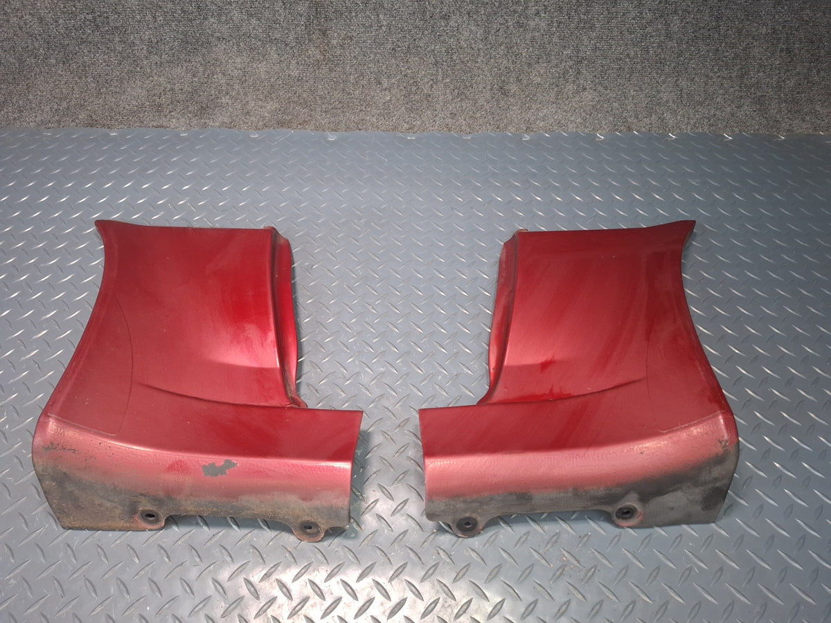 89-92 Toyota Supra MA71 Set of 2 Rear Side Skirt Rocker Trim Molding Cover OEM