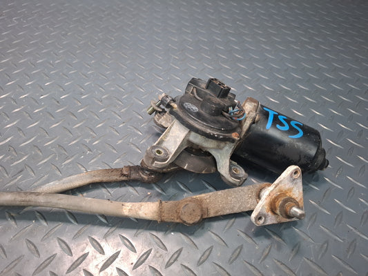 86-92 Toyota Supra MA71 Front Wiper Transmission Linkage w Motor OEM