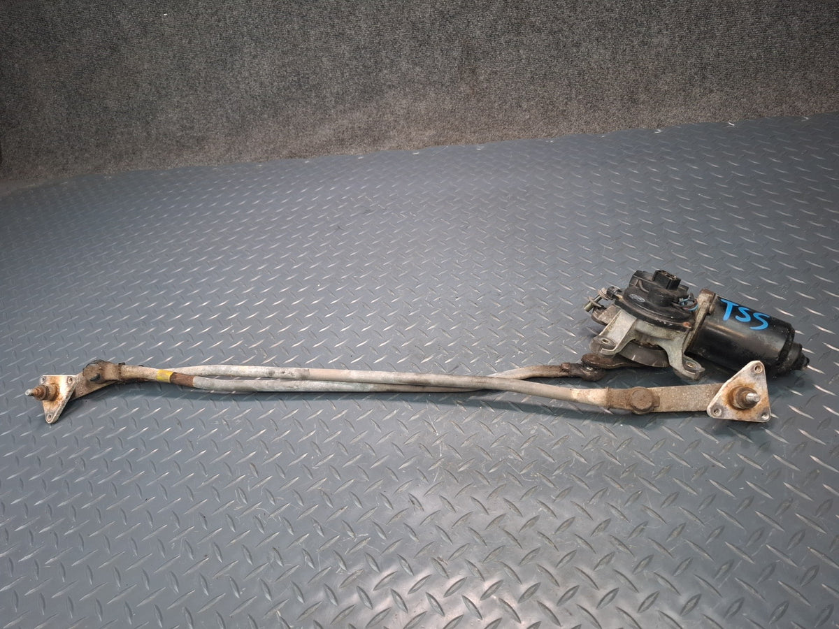 86-92 Toyota Supra MA71 Front Wiper Transmission Linkage w Motor OEM