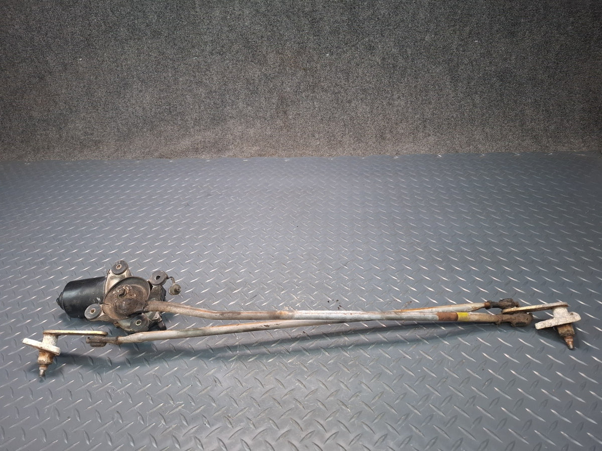86-92 Toyota Supra MA71 Front Wiper Transmission Linkage w Motor OEM
