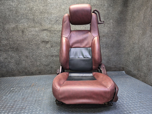 89-92 Toyota Supra MA71 MK3 Turbo Front & Rear Power Leather Seat Set Maroon OEM