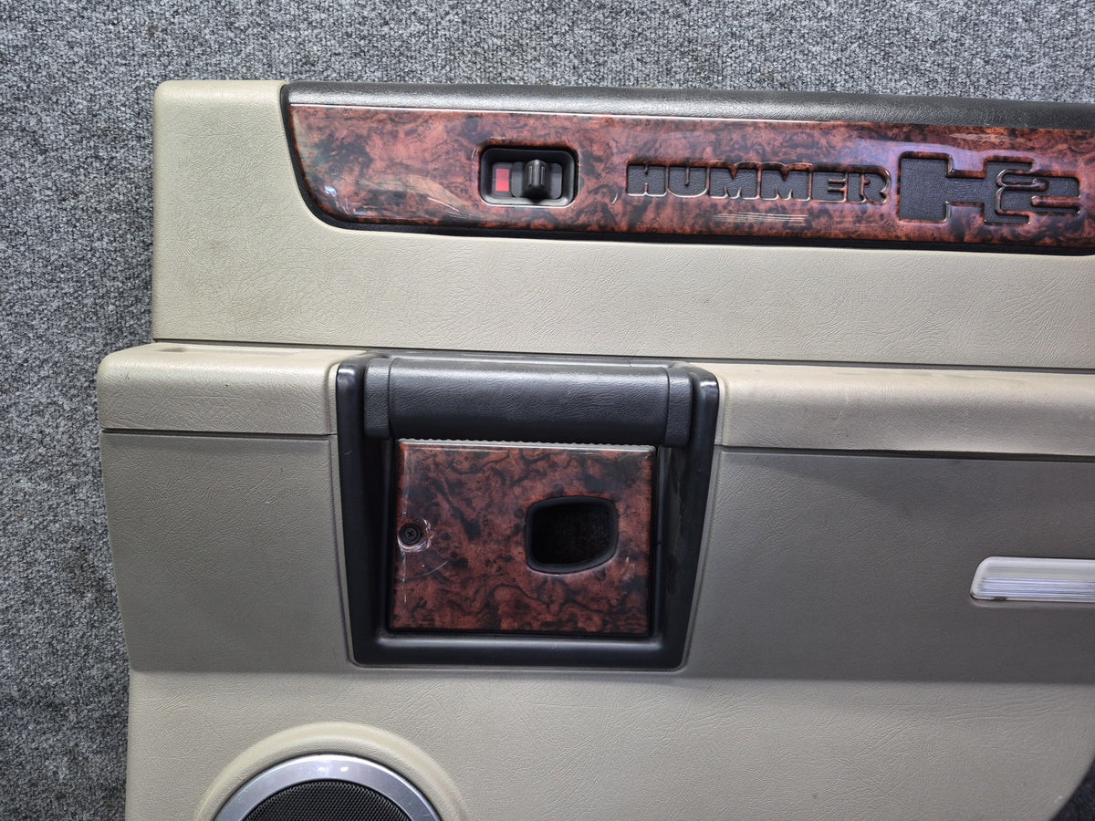 2005-2007 Hummer H2 Rear Right Side Door Interior Trim Cover Panel W/ Handle