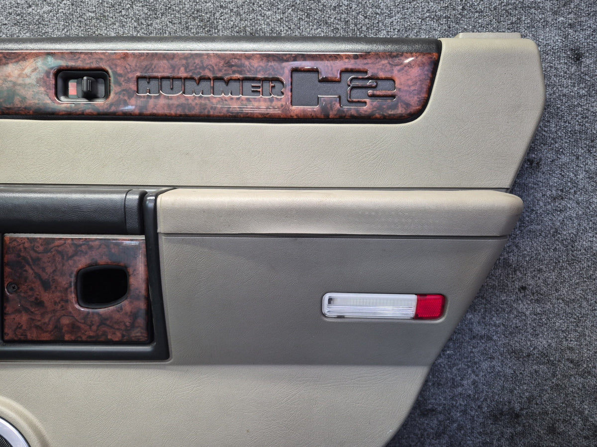 2005-2007 Hummer H2 Rear Right Side Door Interior Trim Cover Panel W/ Handle