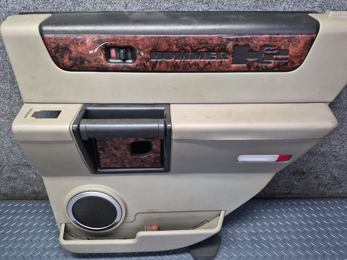 2005-2007 Hummer H2 Rear Right Side Door Interior Trim Cover Panel W/ Handle