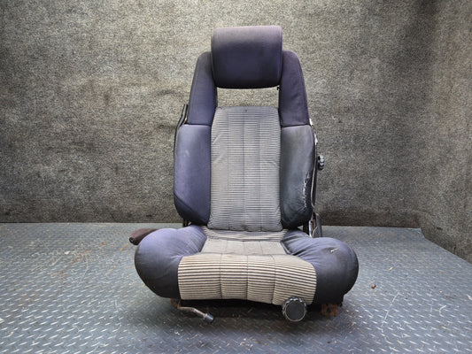 1983 Toyota Celica RA65 Convertible Front & Rear Cloth Seat Blue Gray Damaged