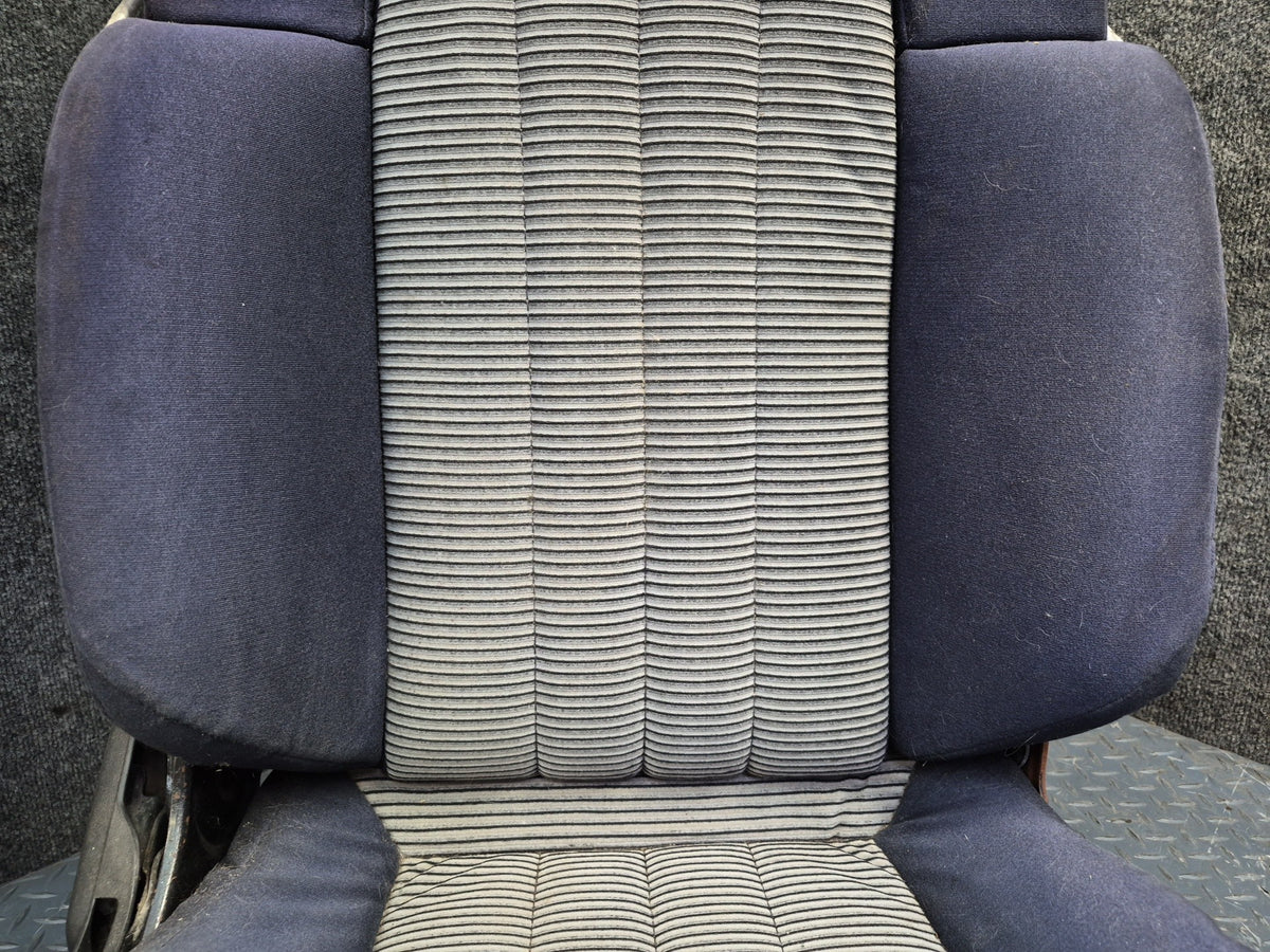 1983 Toyota Celica RA65 Convertible Front & Rear Cloth Seat Blue Gray Damaged