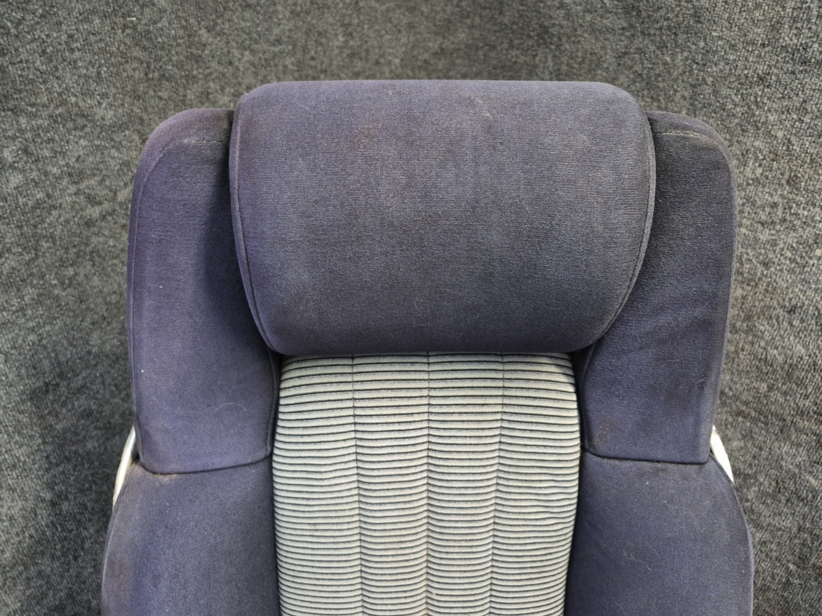 1983 Toyota Celica RA65 Convertible Front & Rear Cloth Seat Blue Gray Damaged