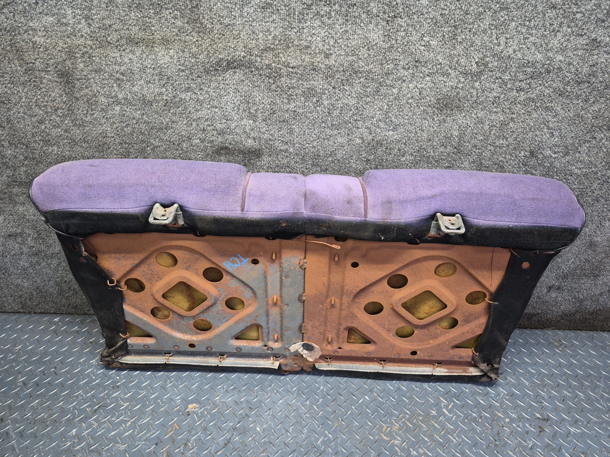 1983 Toyota Celica RA65 Convertible Front & Rear Cloth Seat Blue Gray Damaged