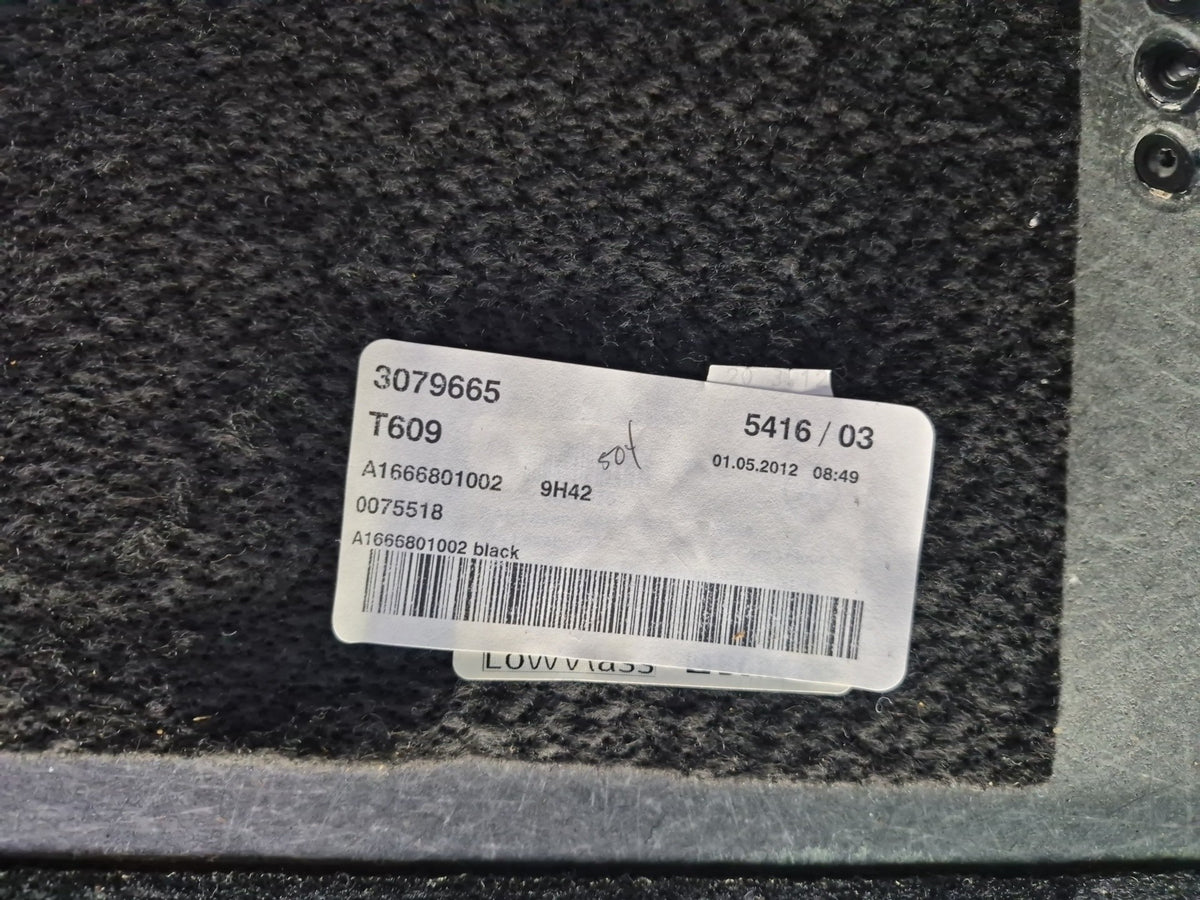 2012-2015 Mercedes W166 Ml-class Rear Trunk Cargo Floor Carpet Cover Panel