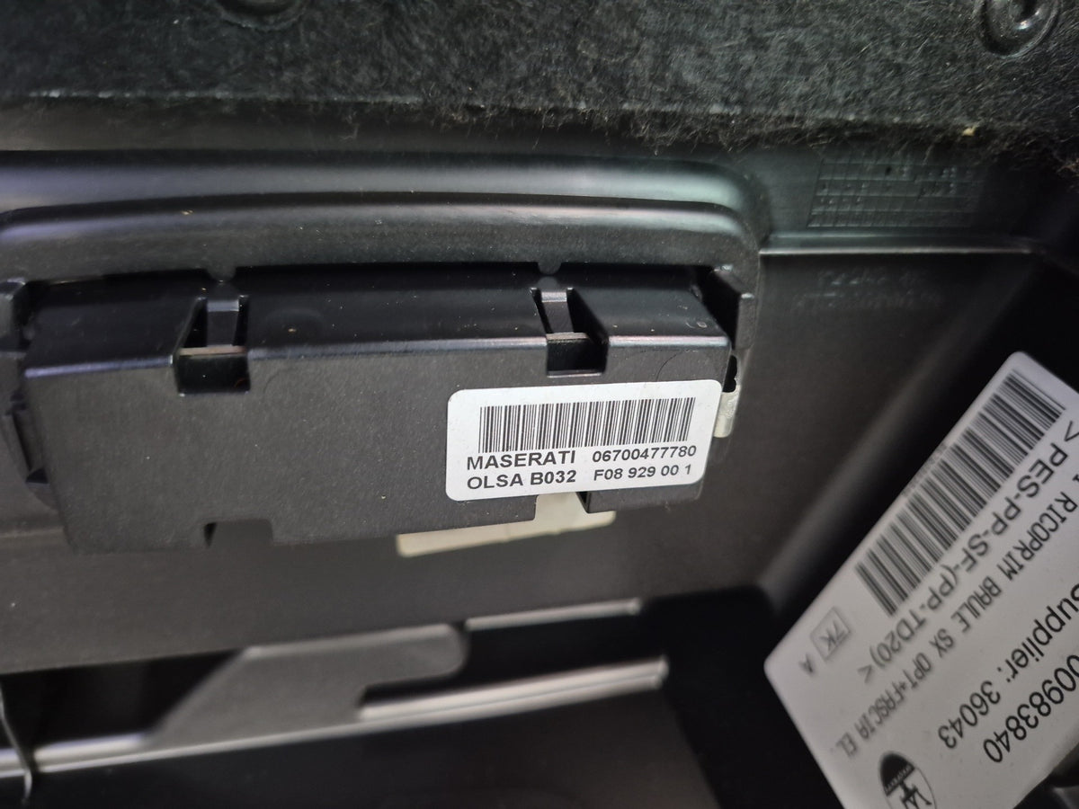 2017-2020 Maserati Levante M161 Rear Left Quarter Trunk Side Trim Cover Panel