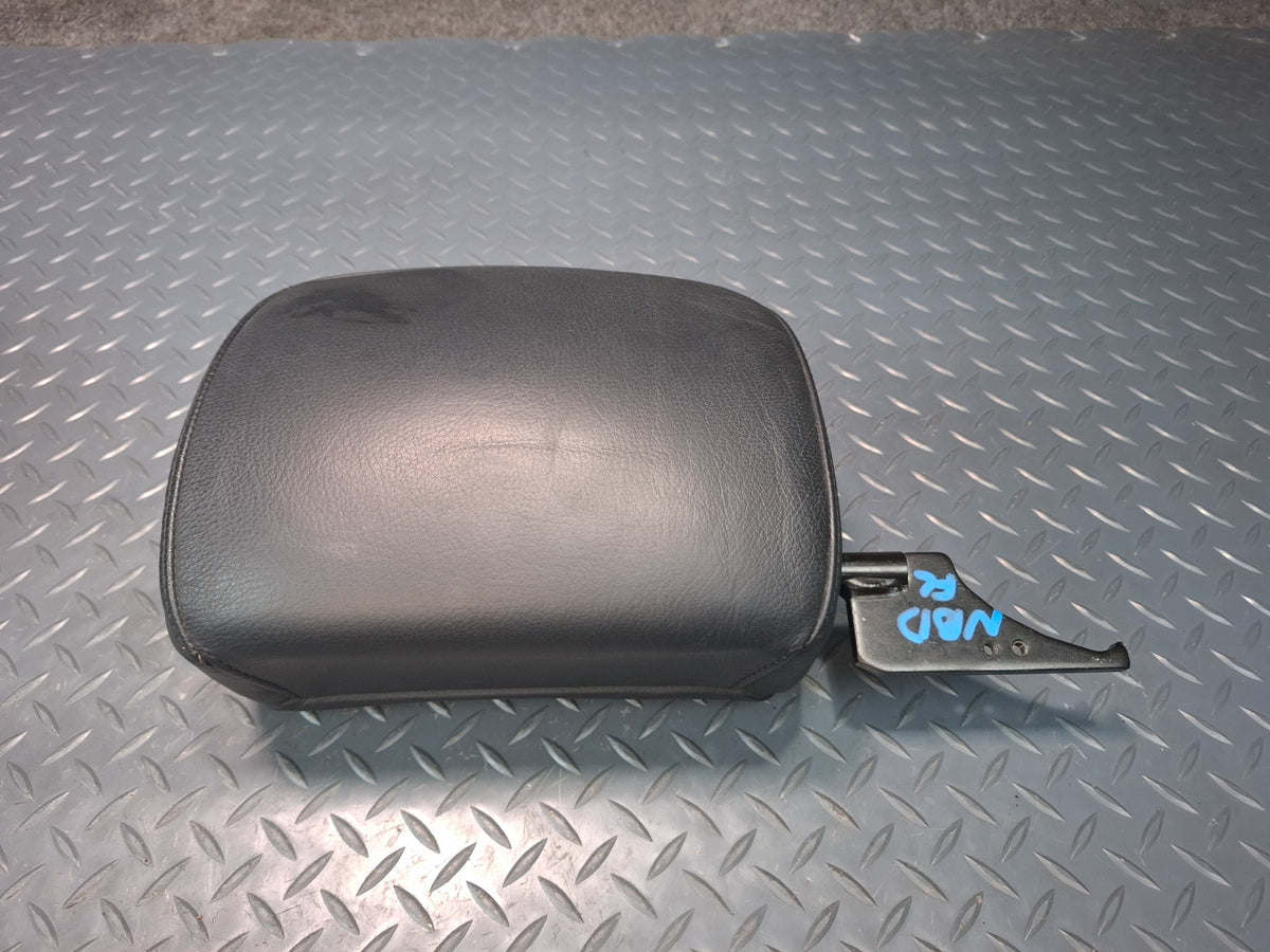 01-06 BMW E46 330Ci Convertible Set of 2 Front Leather Seat Headrest Black OEM