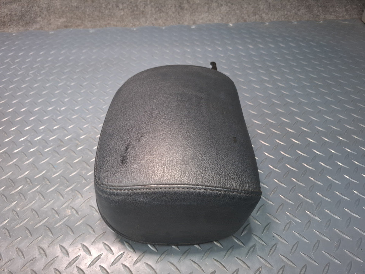 01-06 BMW E46 330Ci Convertible Set of 2 Front Leather Seat Headrest Black OEM