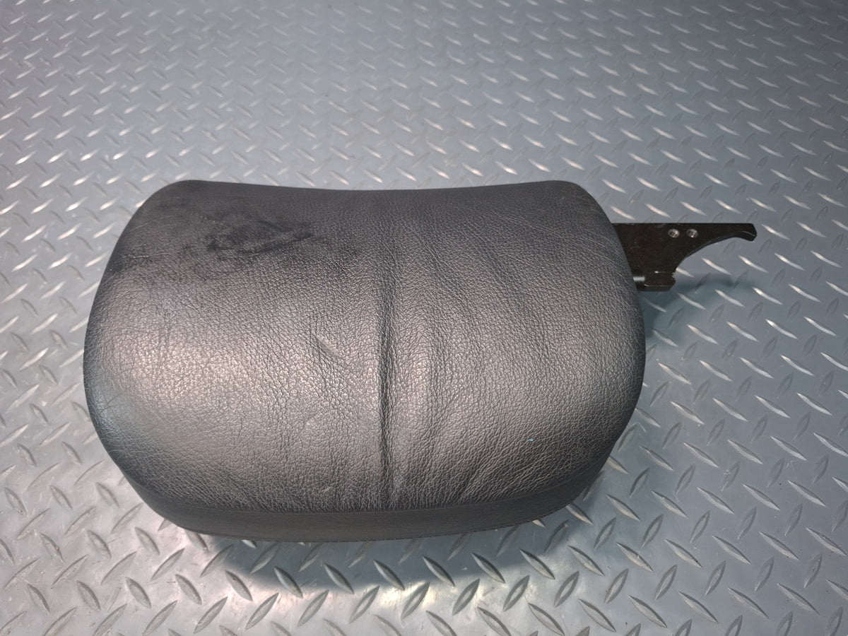 01-06 BMW E46 330Ci Convertible Set of 2 Front Leather Seat Headrest Black OEM