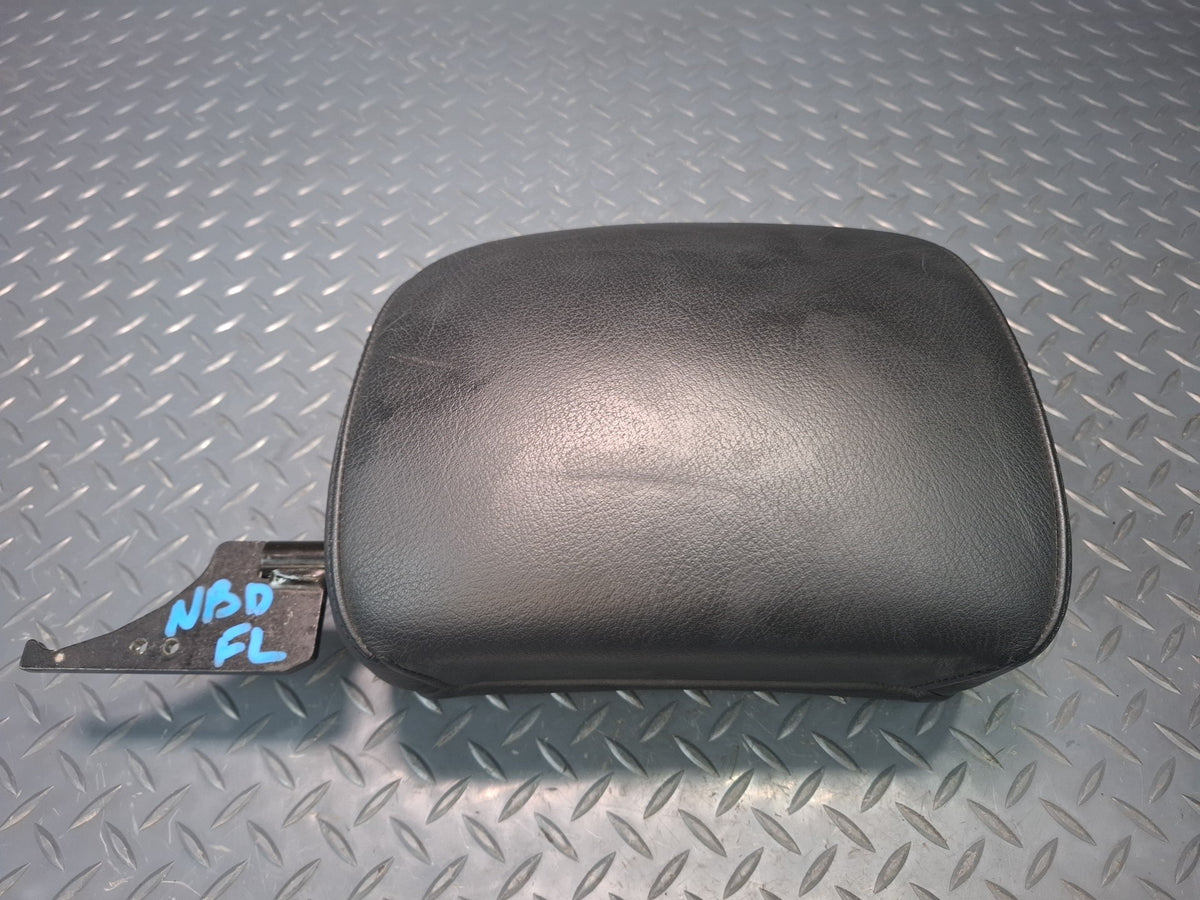 01-06 BMW E46 330Ci Convertible Set of 2 Front Leather Seat Headrest Black OEM