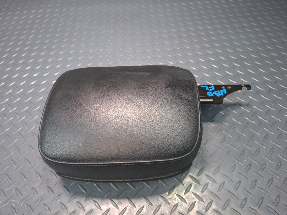 01-06 BMW E46 330Ci Convertible Set of 2 Front Leather Seat Headrest Black OEM