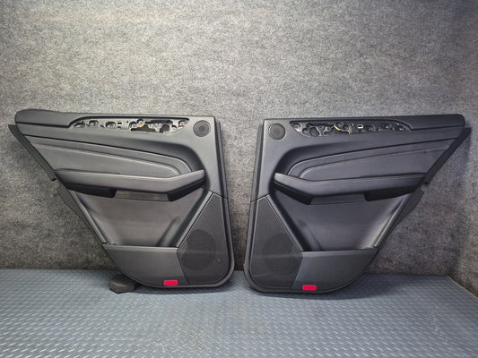 2012-2015 Mercedes W166 ML Rear Left Right Door Interior Trim Cover Panel Set