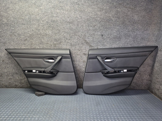 2008-2011 BMW E90 M3 Sedan Rear Left & Right Door Interior Trim Panel Set of 2