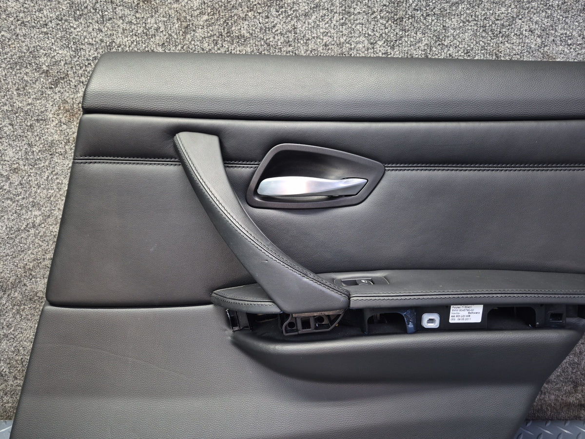 2008-2011 BMW E90 M3 Sedan Rear Left & Right Door Interior Trim Panel Set of 2
