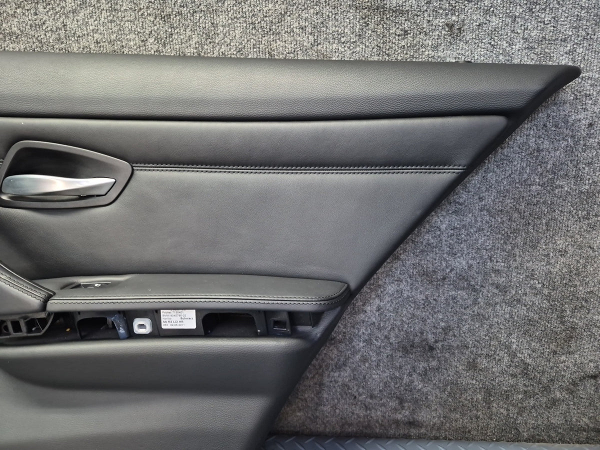 2008-2011 BMW E90 M3 Sedan Rear Left & Right Door Interior Trim Panel Set of 2