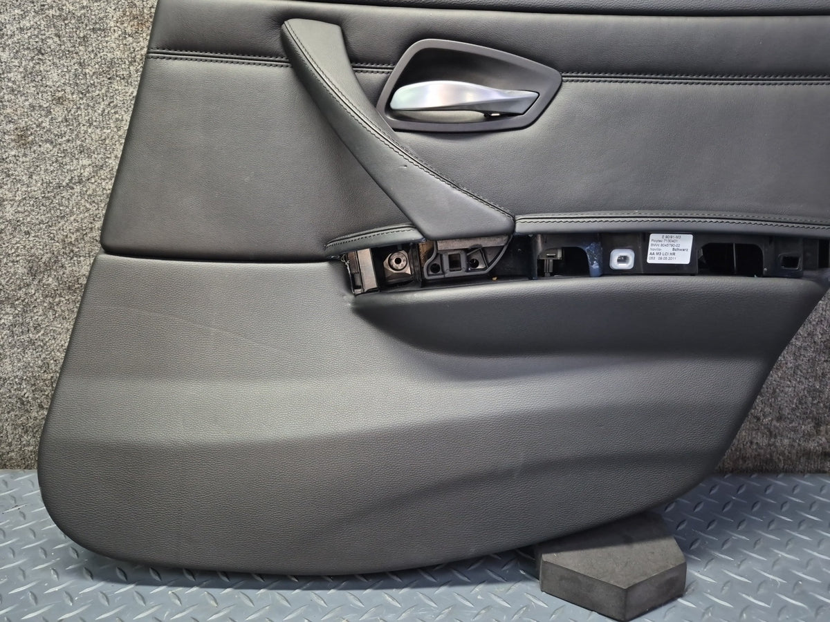 2008-2011 BMW E90 M3 Sedan Rear Left & Right Door Interior Trim Panel Set of 2