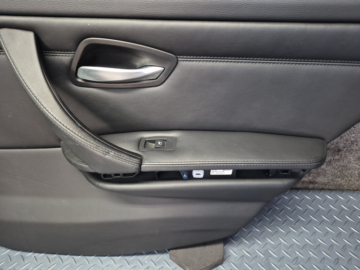 2008-2011 BMW E90 M3 Sedan Rear Left & Right Door Interior Trim Panel Set of 2