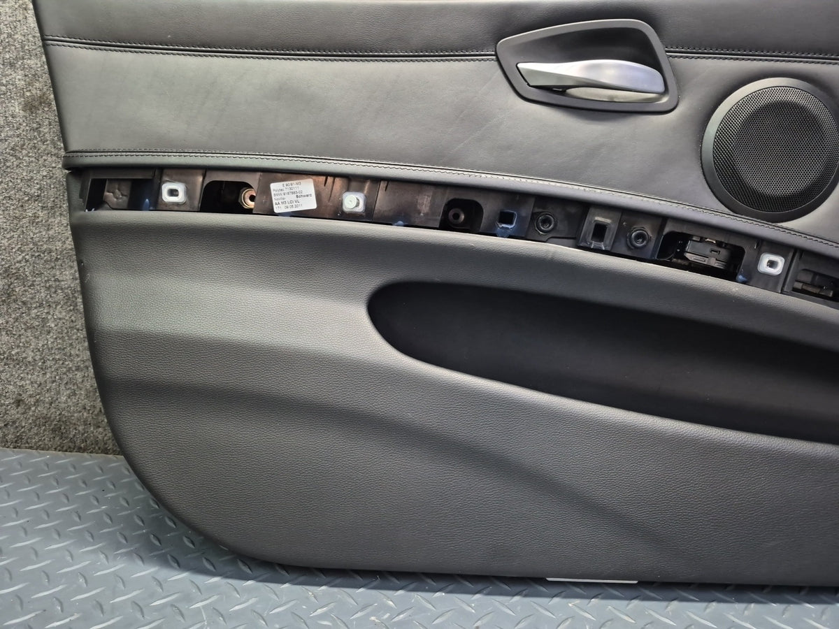 2008-2011 BMW E90 M3 Sedan Front Left & Right Door Interior Trim Panel Set of 2