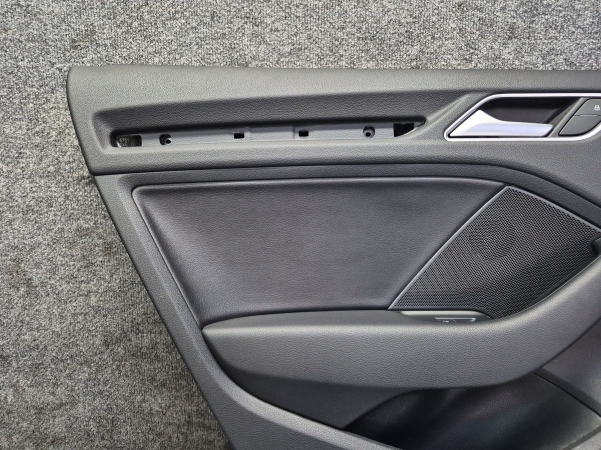 15-20 Audi 8VS S3 Sedan Set of 2 Rear Left & Right Door Interior Trim Panel OEM