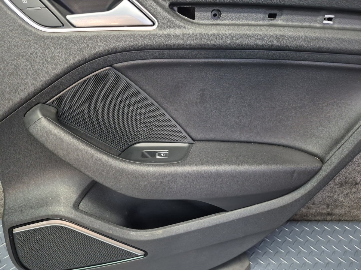 15-20 Audi 8VS S3 Sedan Set of 2 Rear Left & Right Door Interior Trim Panel OEM