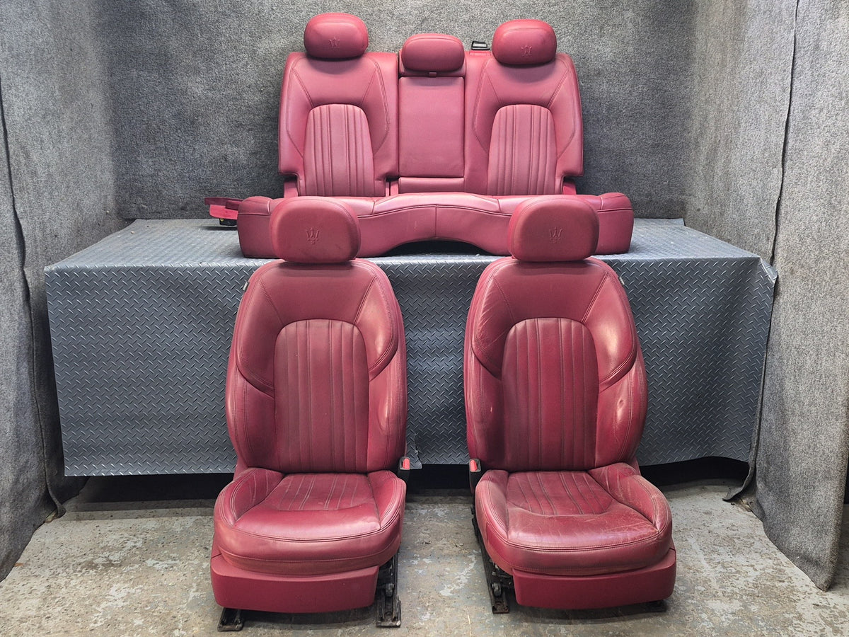 2017-2020 Maserati Levante M161 Front & Rear Left & Right Leather Seat Set RED