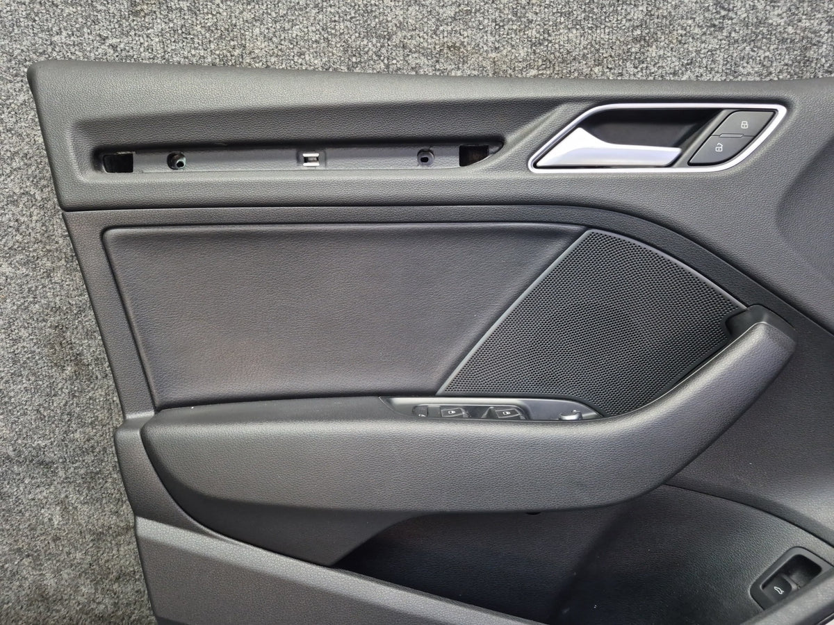 15-20 Audi 8VS S3 Sedan Set of 2 Front Left & Right Door Interior Trim Panel OEM