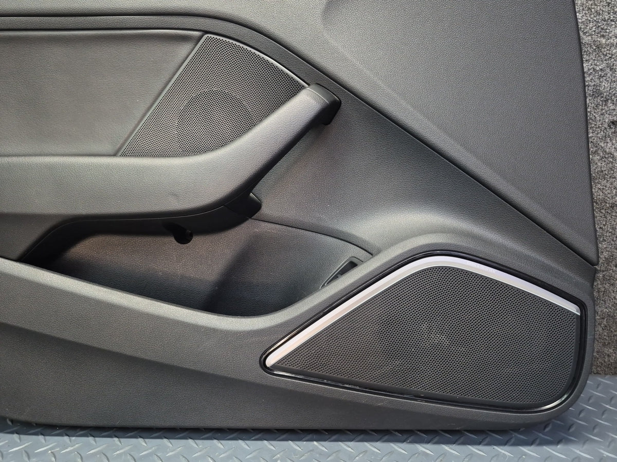 15-20 Audi 8VS S3 Sedan Set of 2 Front Left & Right Door Interior Trim Panel OEM
