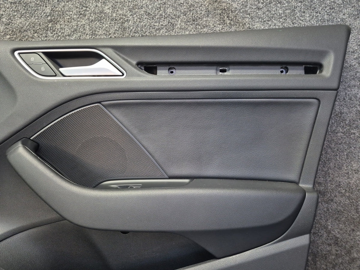 15-20 Audi 8VS S3 Sedan Set of 2 Front Left & Right Door Interior Trim Panel OEM