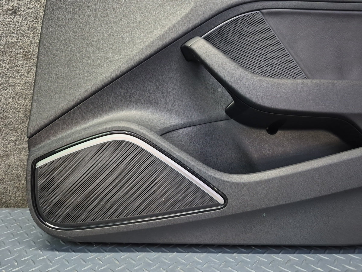 15-20 Audi 8VS S3 Sedan Set of 2 Front Left & Right Door Interior Trim Panel OEM