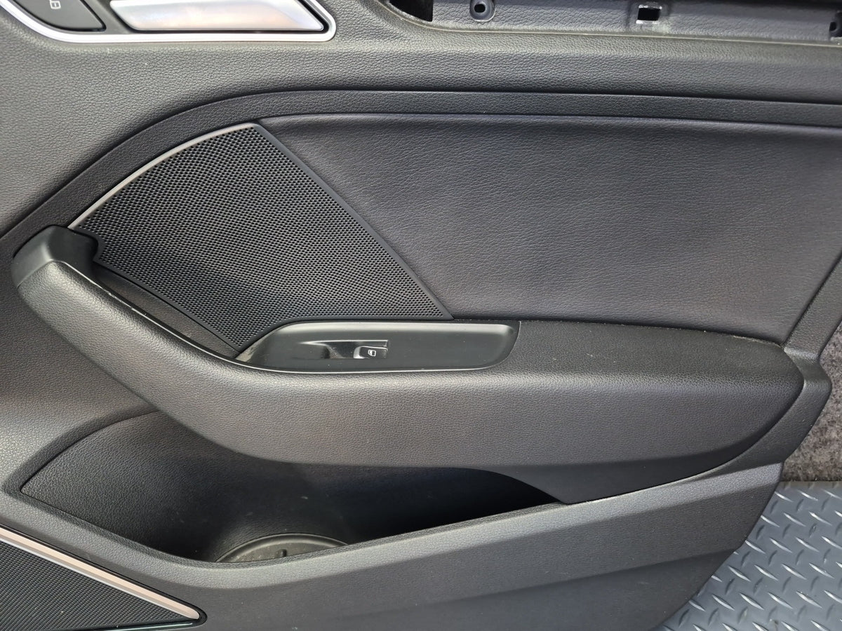 15-20 Audi 8VS S3 Sedan Set of 2 Front Left & Right Door Interior Trim Panel OEM