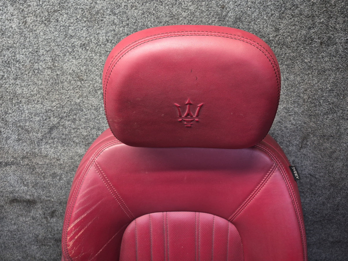 2017-2020 Maserati Levante M161 Front & Rear Left & Right Leather Seat Set RED