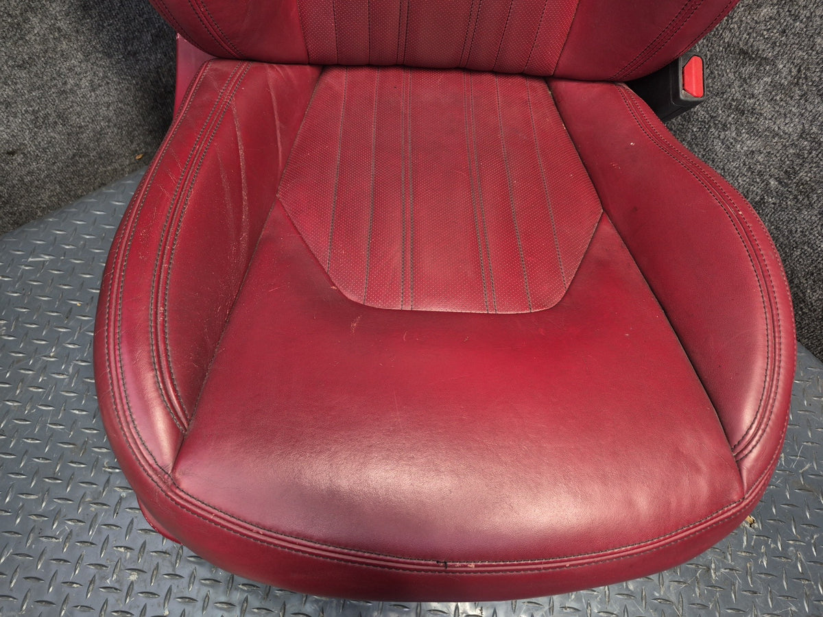 2017-2020 Maserati Levante M161 Front & Rear Left & Right Leather Seat Set RED