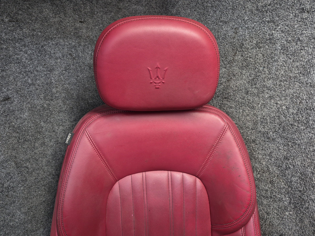 2017-2020 Maserati Levante M161 Front & Rear Left & Right Leather Seat Set RED