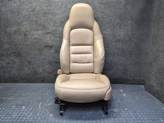 05-08 Chevrolet Corvette C6 Set of 2 Front Left & Right Heated Leather Seat OEM