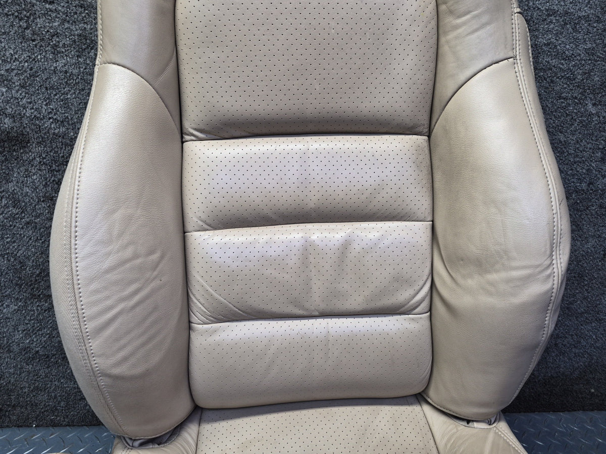 05-08 Chevrolet Corvette C6 Set of 2 Front Left & Right Heated Leather Seat OEM