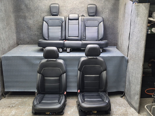 2012-2015 Mercedes W166 Ml-class Front & Rear Seat Black Anthracite Set