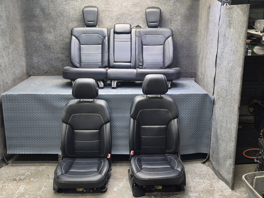 2012-2015 Mercedes W166 Ml-class Front & Rear Seat Black Anthracite Set