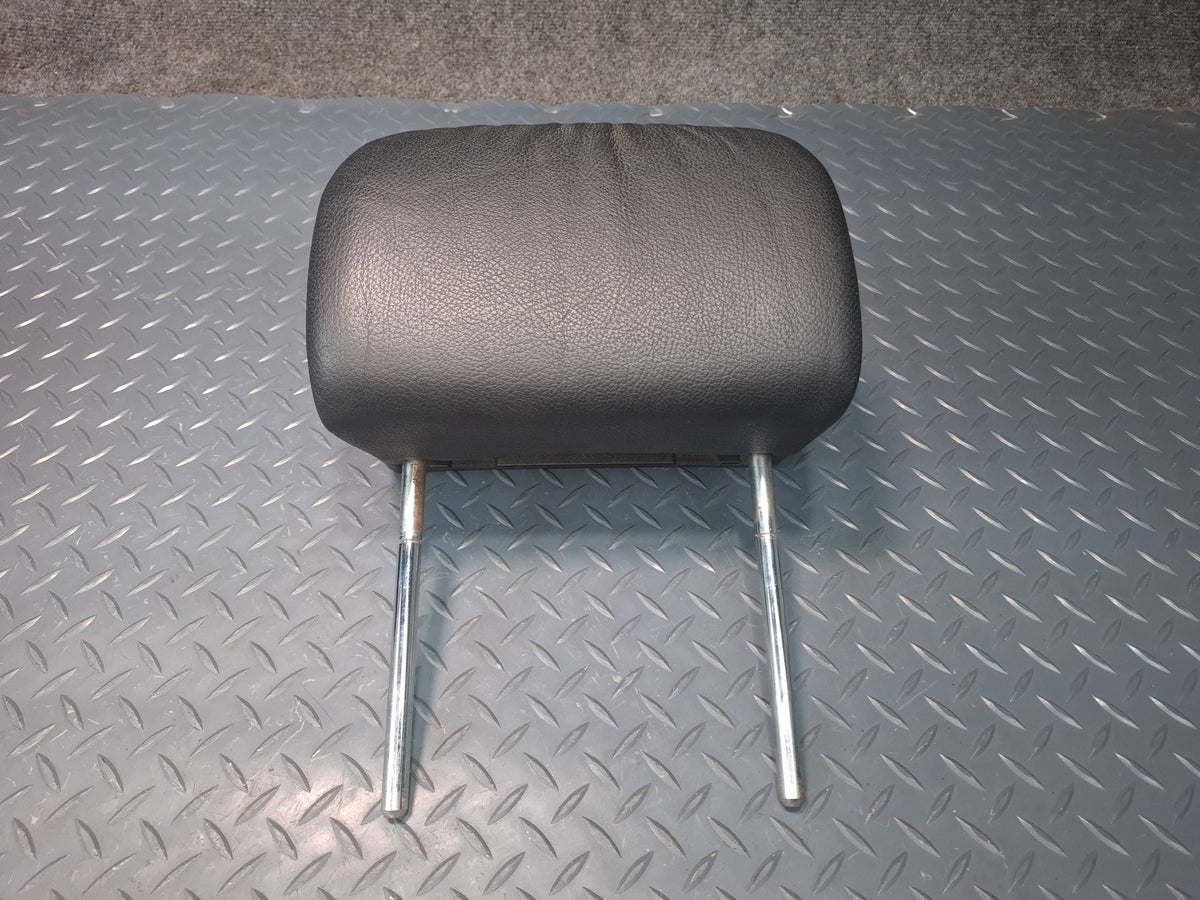 01-06 BMW E46 330Ci Convertible Set of 2 Rear Seat Leather Headrest Black OEM
