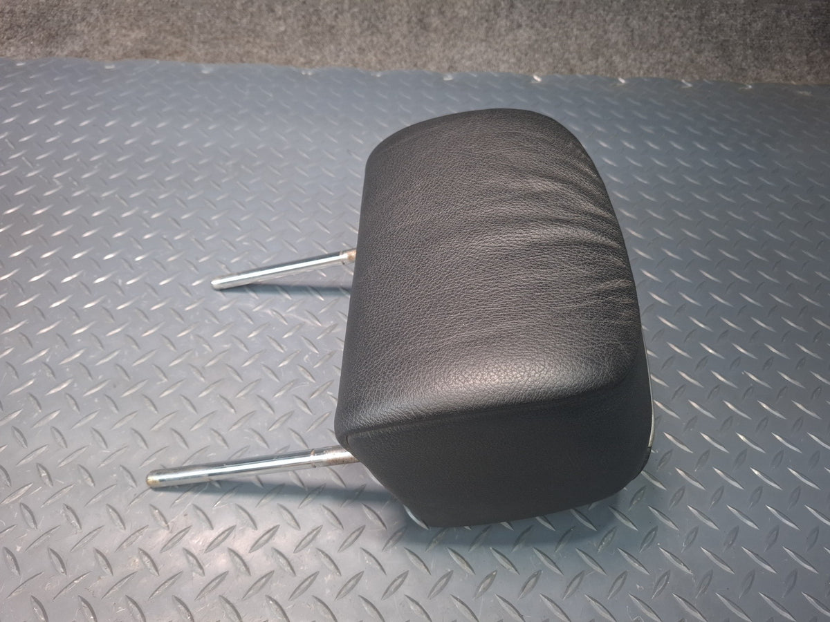01-06 BMW E46 330Ci Convertible Set of 2 Rear Seat Leather Headrest Black OEM