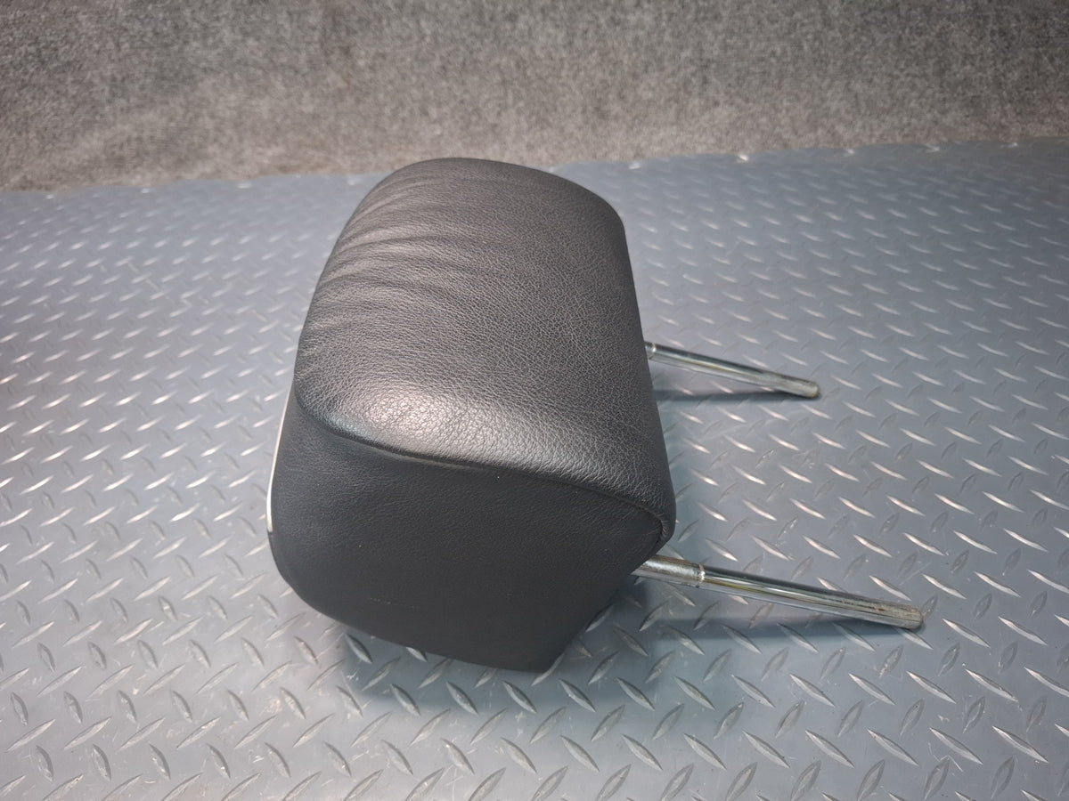 01-06 BMW E46 330Ci Convertible Set of 2 Rear Seat Leather Headrest Black OEM
