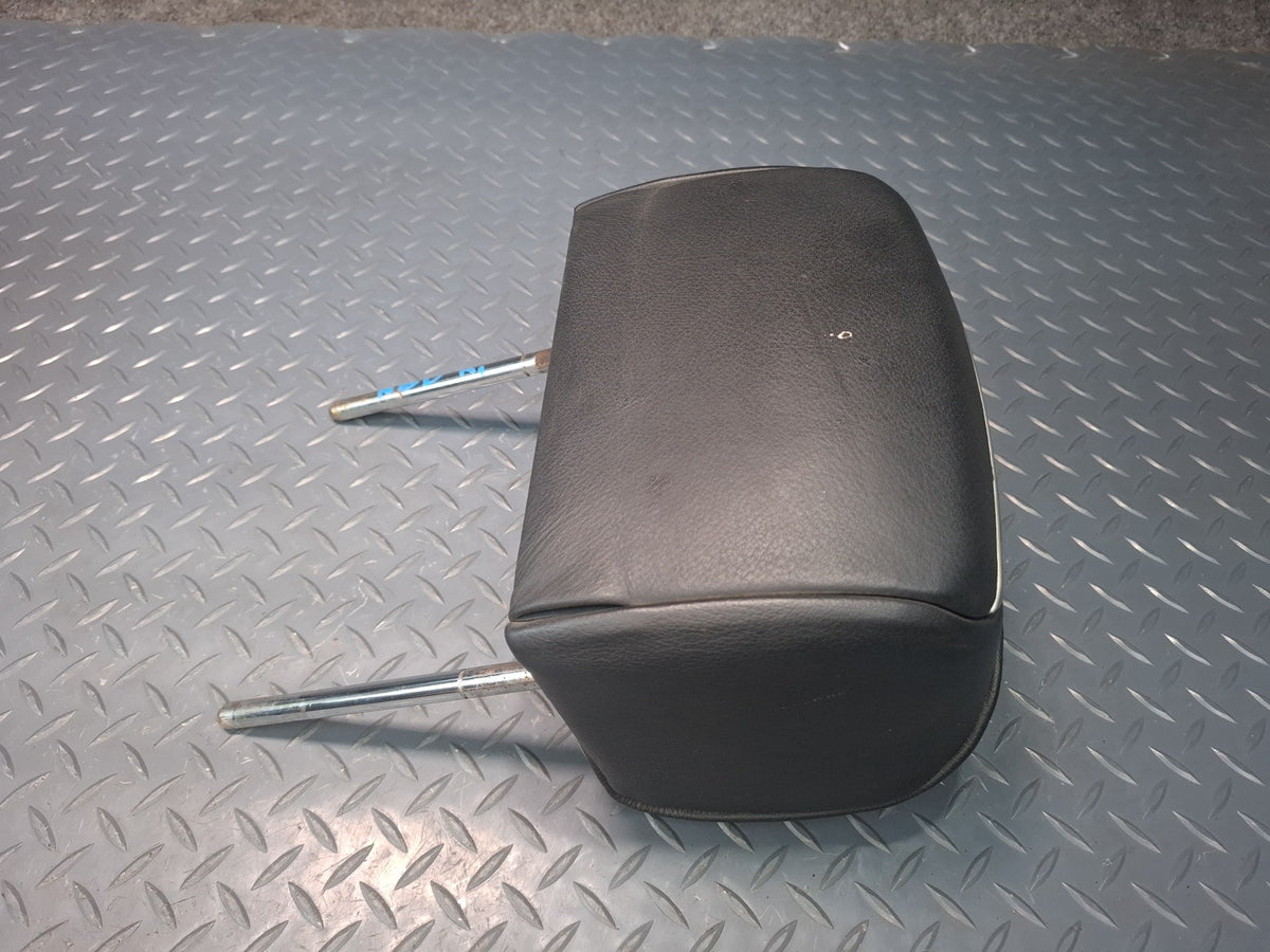 01-06 BMW E46 330Ci Convertible Set of 2 Rear Seat Leather Headrest Black OEM